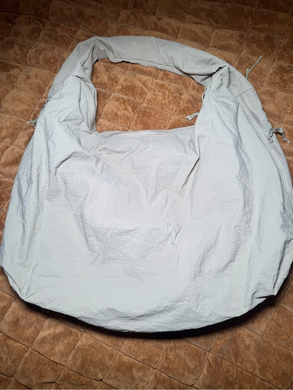 Spacious Cream Shoulder Tote Bag